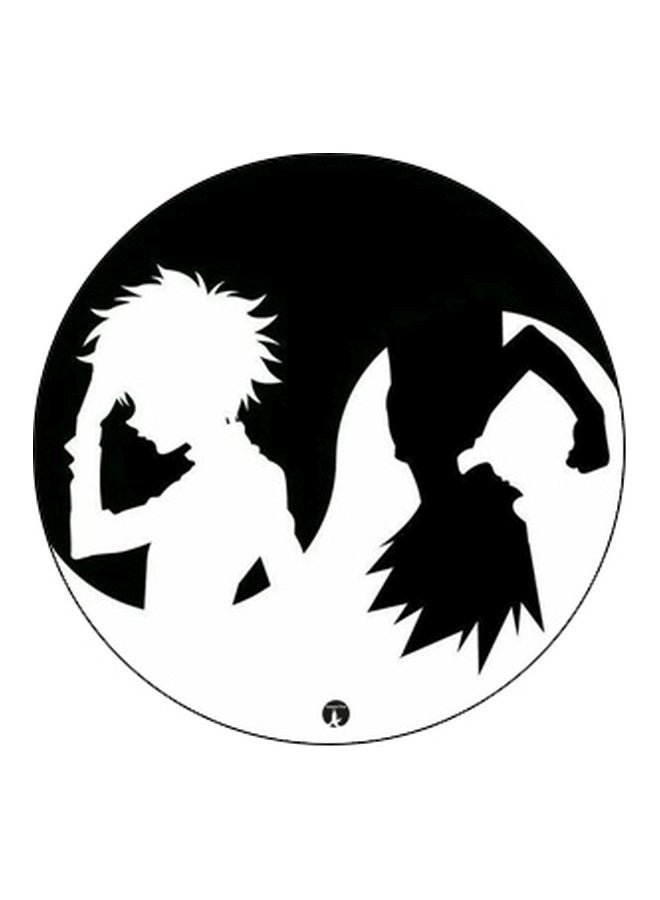 بي بي مقبض هاتف منبثق مزين بطبعة أسود/ أبيض - Image 2