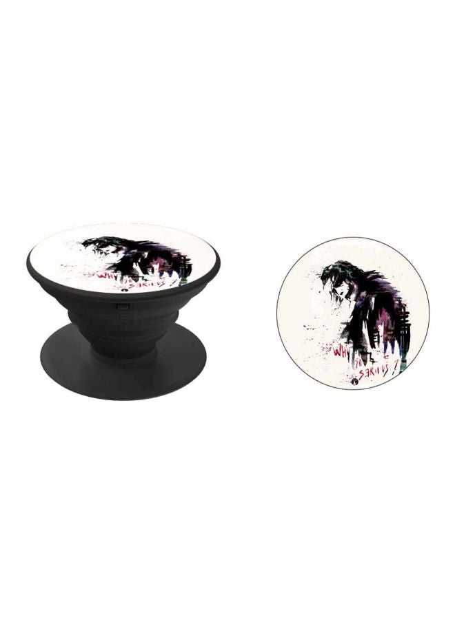 BP Printed Pop Socket Phone Grip Black/White/Purple - Image 2