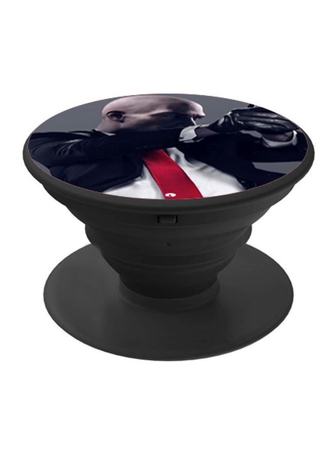 BP Printed Pop Socket Phone Grip Black/Red/White - Image 1
