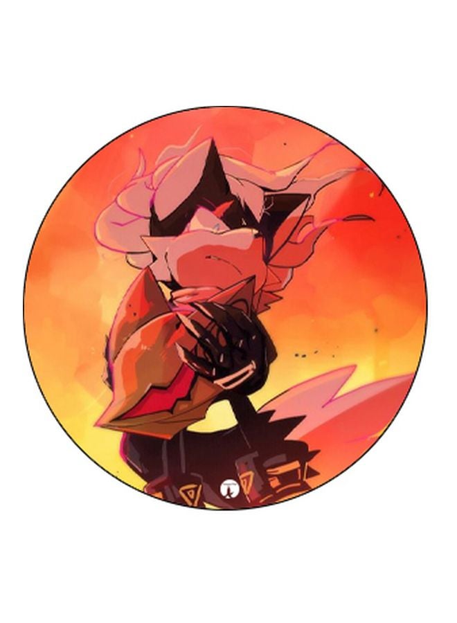 BP Printed Pop Socket Phone Grip Black/Yellow/Orange - Image 2