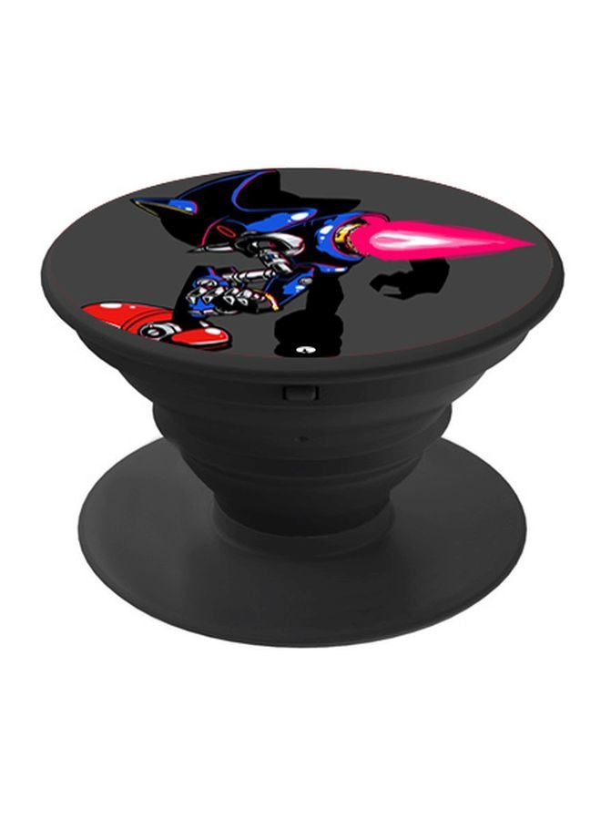 BP Printed Pop Socket Phone Grip Black/Blue/Pink - Image 1