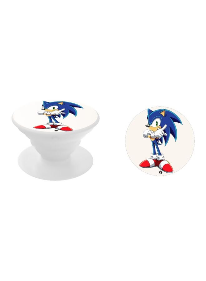 BP Printed Pop Socket Phone Grip White/Blue/Red - Image 2