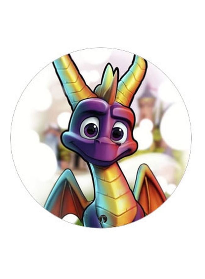 BP Printed Pop Socket Phone Grip White/Purple/Yellow - Image 2