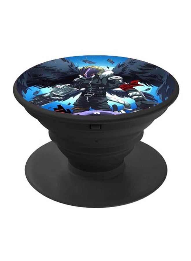 BP Printed Pop Socket Phone Grip Black/Blue - Image 1