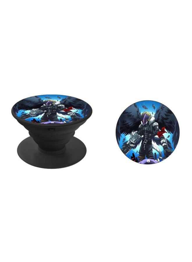 BP Printed Pop Socket Phone Grip Black/Blue - Image 2
