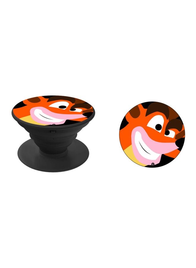 BP Cartoon Printed Pop Socket Phone Holder Black/Pink/White - Image 2