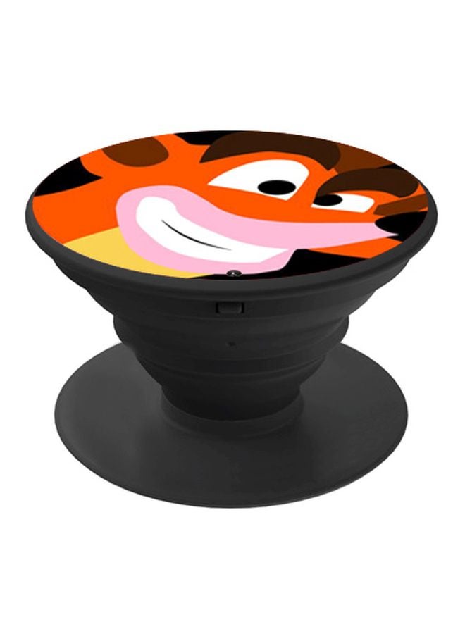 BP Cartoon Printed Pop Socket Phone Holder Black/Pink/White - Image 1