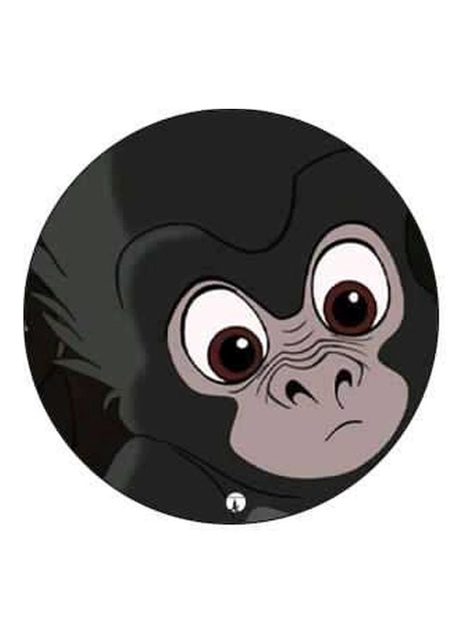 بي بي مقبض هاتف منبثق مزين بطبعة أسود/ أخضر/ بيج - Image 2