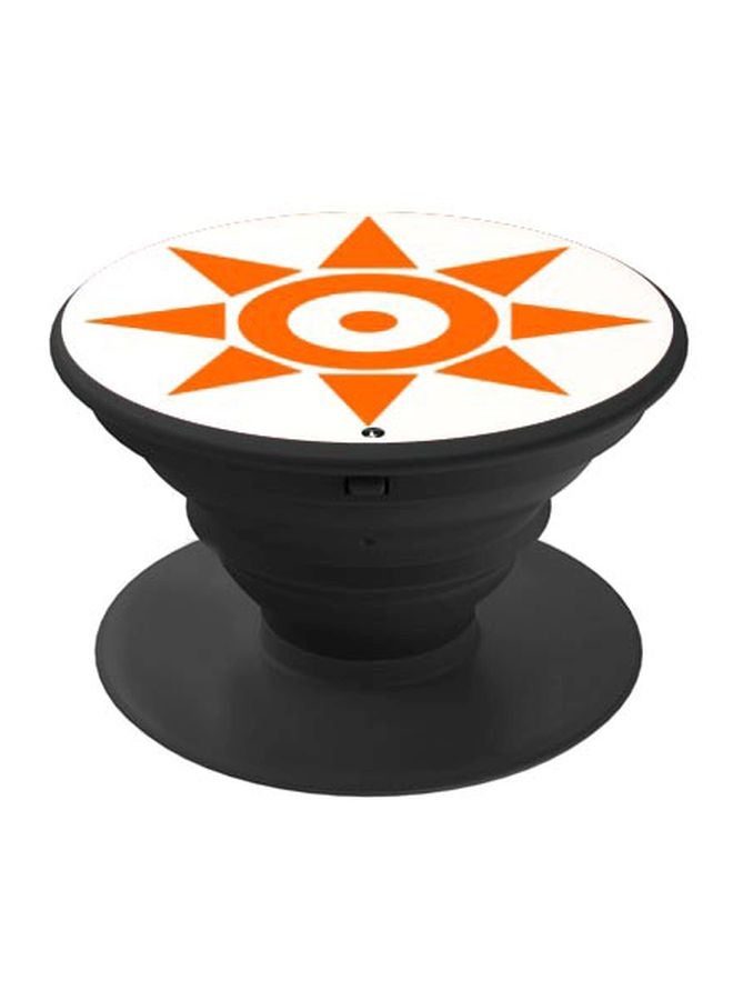 BP Printed Pop Socket Phone Grip White/Orange/Black - Image 1