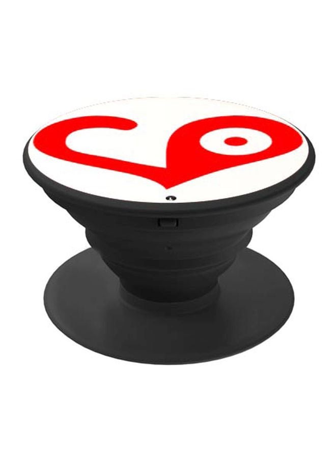 BP Printed Pop Socket Phone Grip White/Red/Black - Image 1