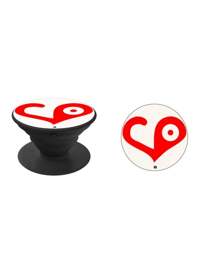 BP Printed Pop Socket Phone Grip White/Red/Black - Image 2