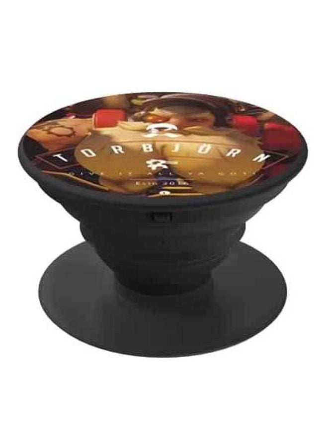 BP Printed Pop Socket Phone Grip Beige/Red/Black - Image 1