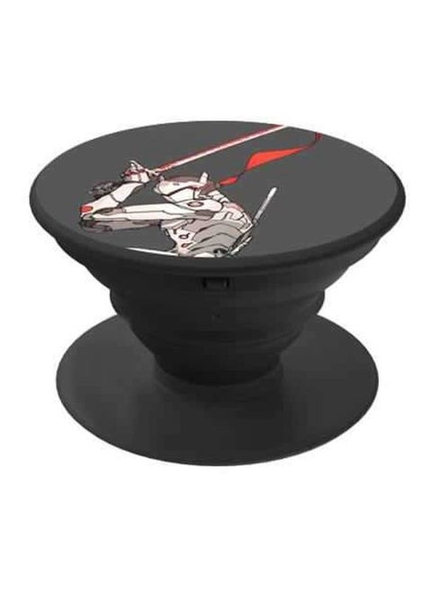 Printed Pop Socket Phone Grip Black/Red/White