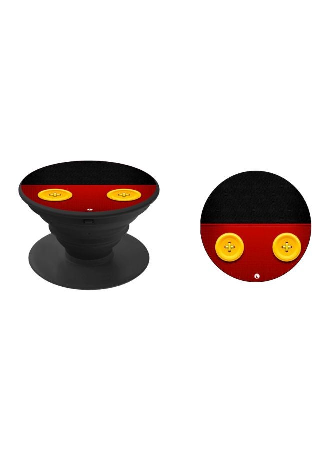 BP Printed Pop Socket Phone Grip Black/Red/Yellow - Image 2