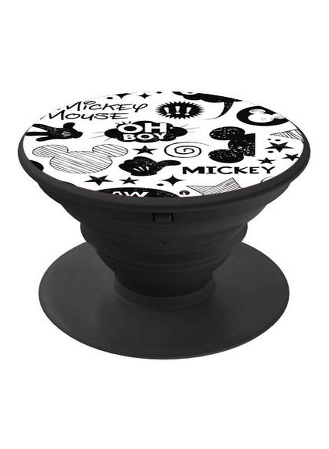BP Printed Pop Socket Phone Grip Black/White - Image 1