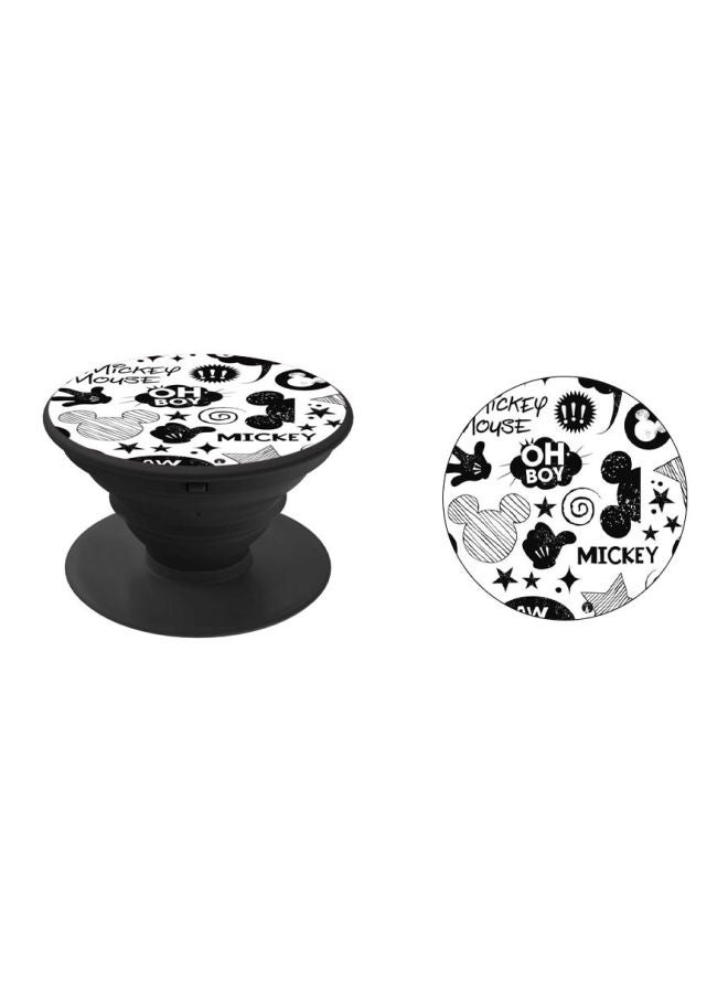 BP Printed Pop Socket Phone Grip Black/White - Image 2