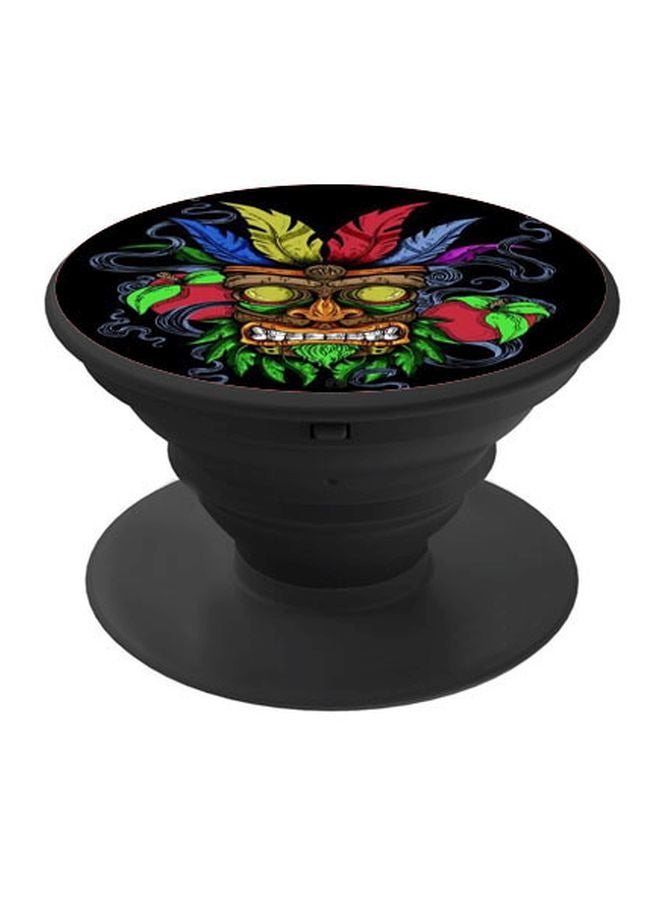 بي بي مقبض هاتف منبثق مزين بطبعة أسود / أخضر / أحمر - Image 1