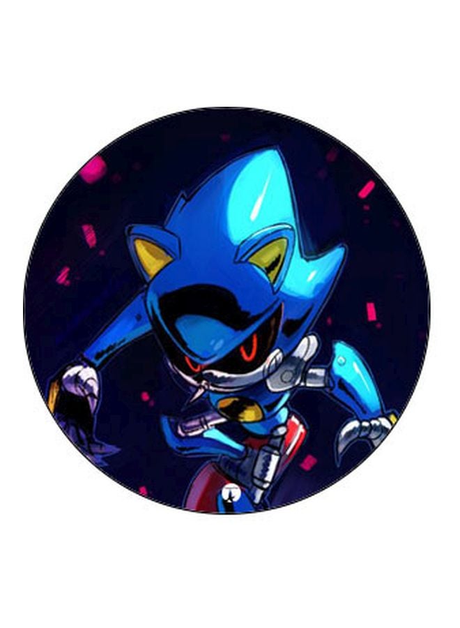 بي بي مقبض هاتف منبثق مزين بطبعة الأسود / الأزرق - Image 2