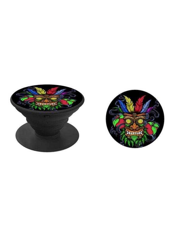 بي بي مقبض هاتف منبثق مزين بطبعة أسود / أخضر / أحمر - Image 2