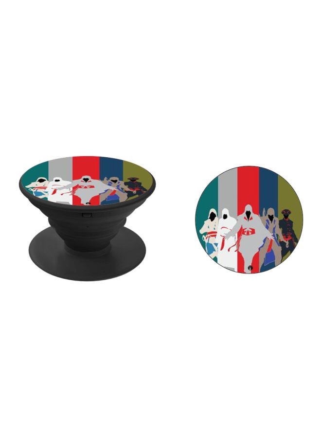 BP Printed Pop Socket Phone Grip Black/Red/Grey - Image 2