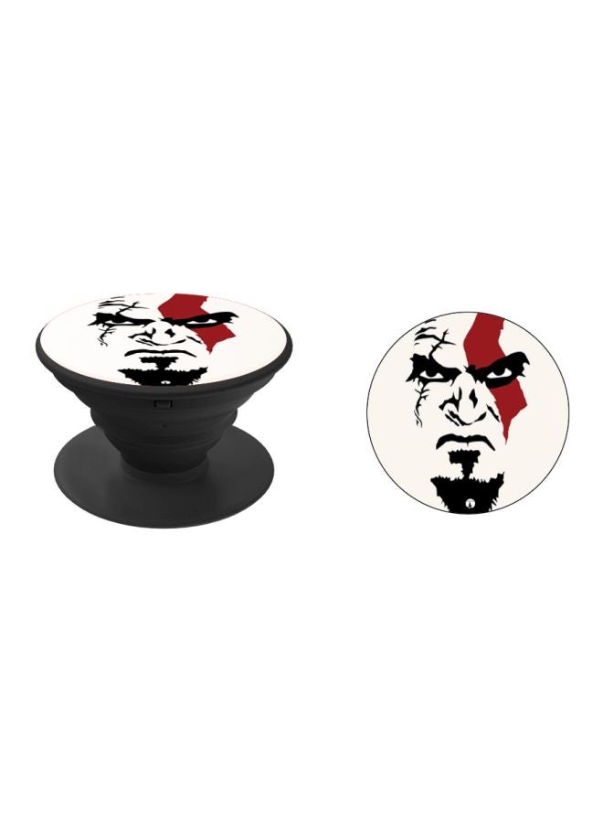 BP Printed Pop Socket Phone Grip White/Red/Black - Image 2