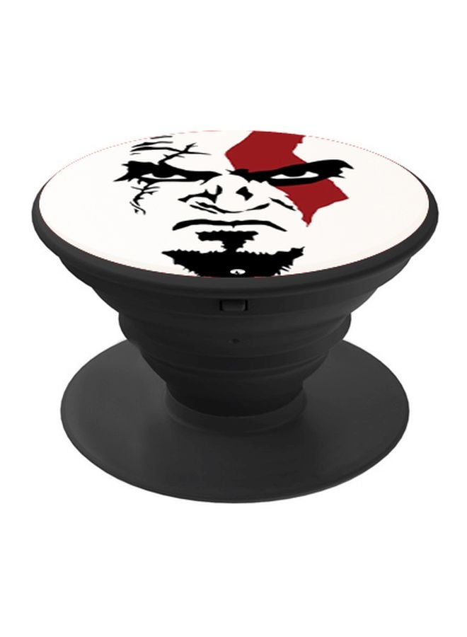 BP Printed Pop Socket Phone Grip White/Red/Black - Image 1