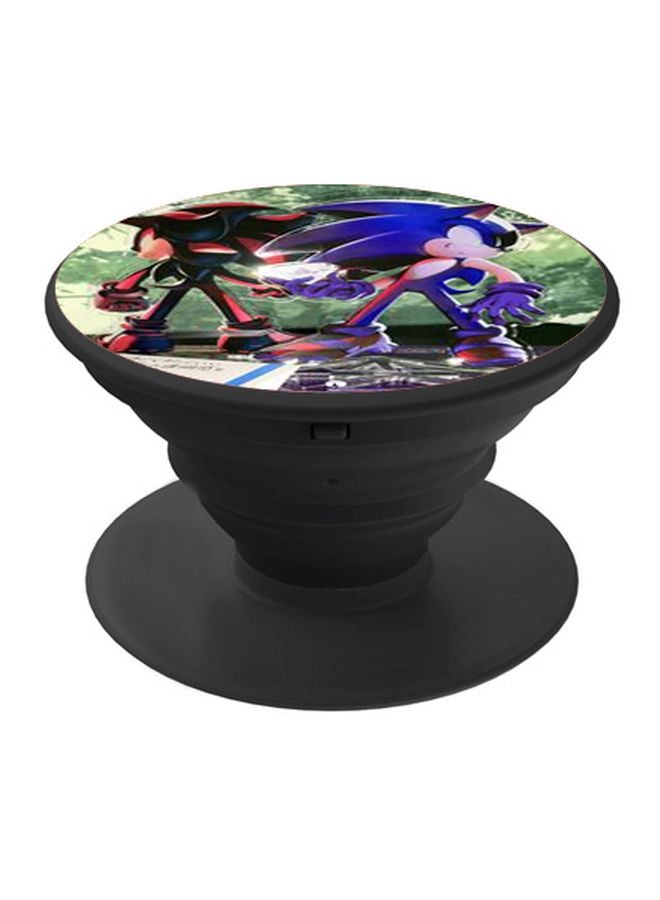 بي بي حامل هاتف على شكل مقبض أصابع منبثق بطبعة رسومات كرتونية متعدد الألوان - Image 1