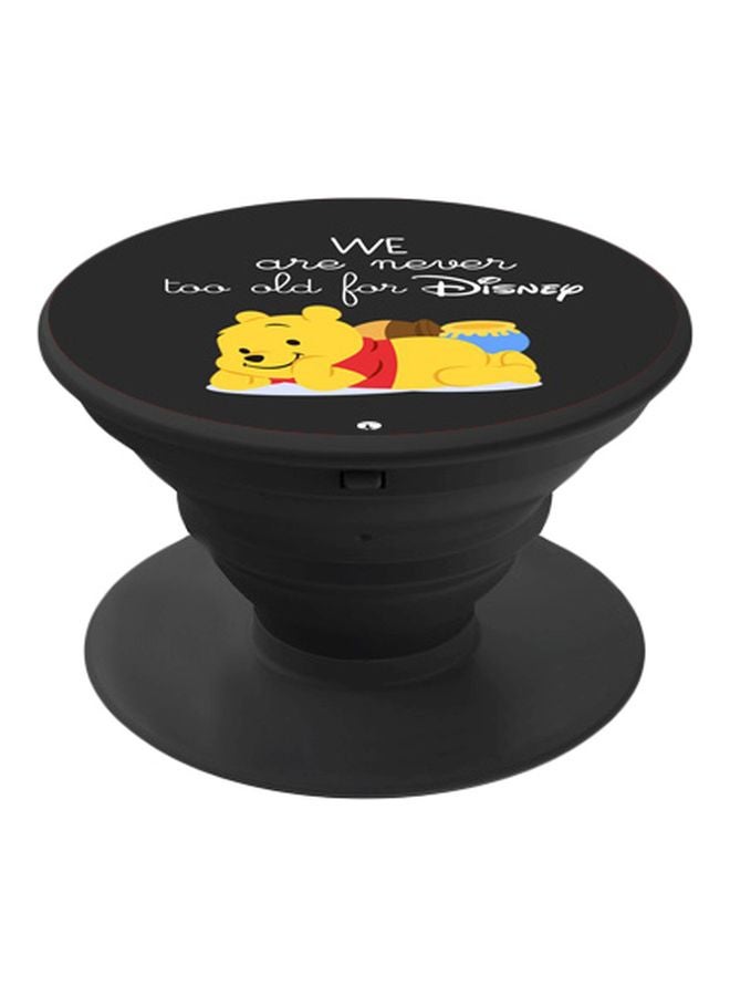 BP Printed Pop Socket Phone Holder Black/Yellow/Red - Image 1