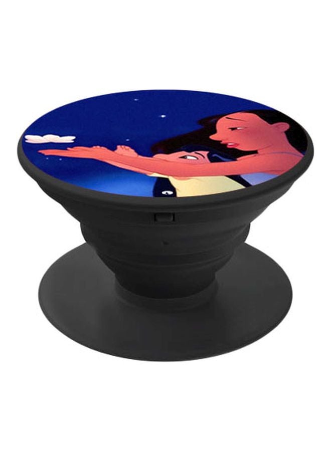 BP Printed Pop Socket Phone Holder Black/Blue/Red - Image 1