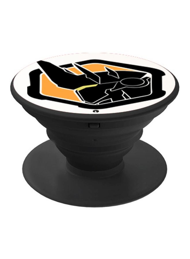 BP Printed Pop Socket Phone Holder Black/Orange/White - Image 1