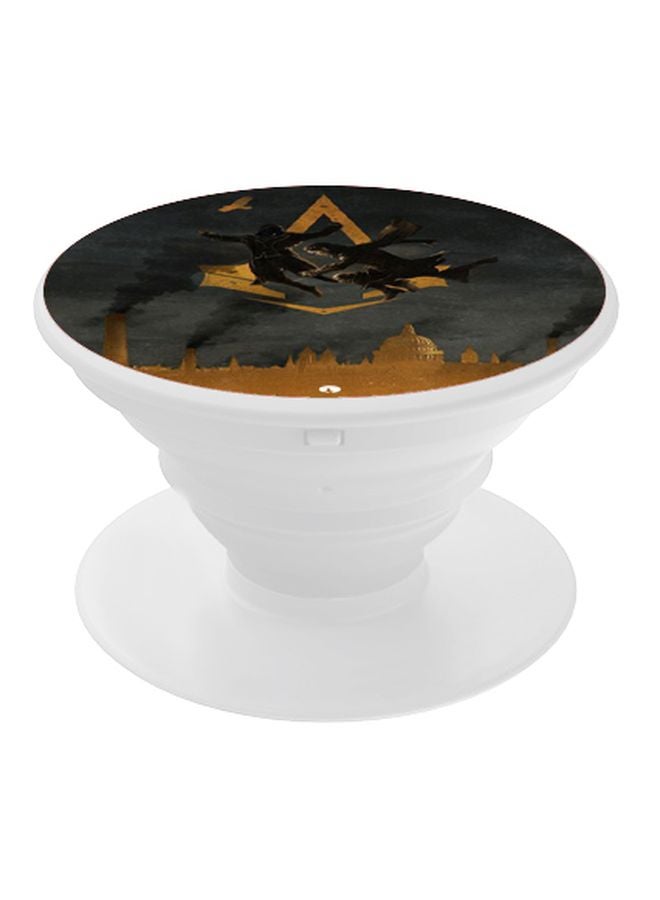 BP Printed Pop Socket Black/Yellow - Image 1