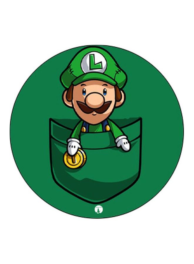 بي بي مقبض هاتف منبثق بطبعة رسومات كرتونية أخضر / بيج / أسود - Image 2