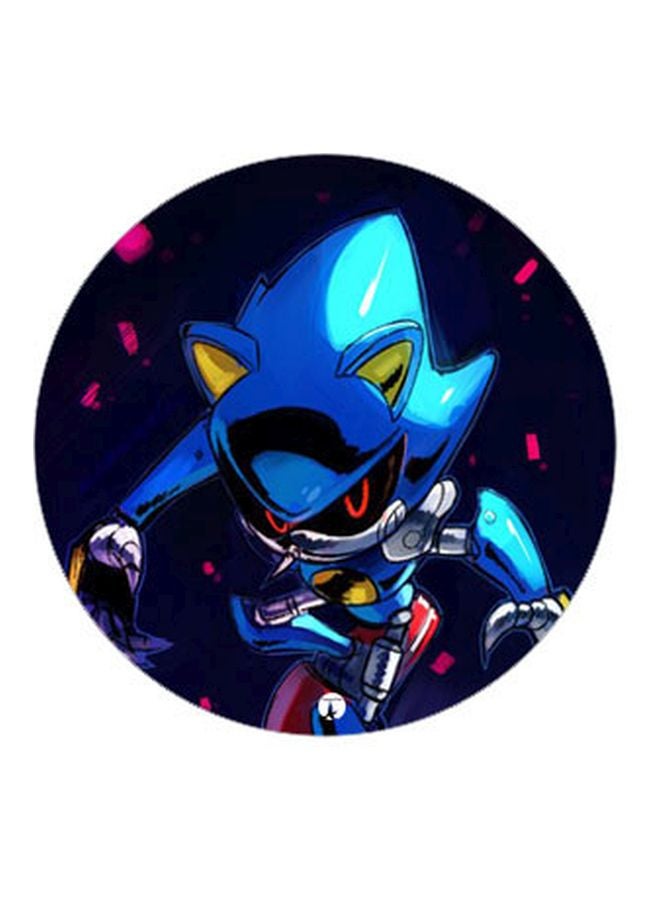 بي بي حامل هاتف بتصميم قبضة للأصابع تنبثق لأعلى وبنمط مطبوع أزرق/ وردي/ أبيض - Image 2