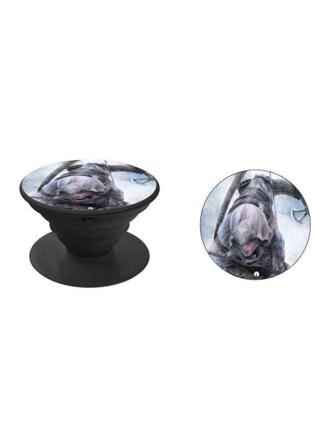 BP Cartoon Printed Pop Up Finger Grip Phone Holder Black/Grey/Blue - Image 2