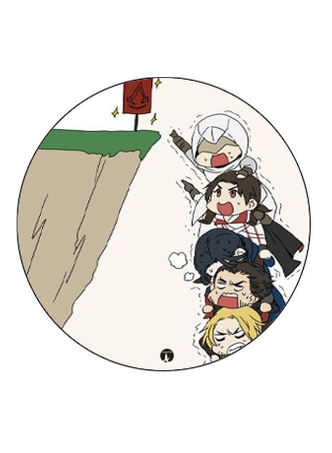 بي بي حامل هاتف على شكل مقبض أصابع منبثق بطبعة رسومات كرتونية أسود/ أبيض/ أخضر - Image 2