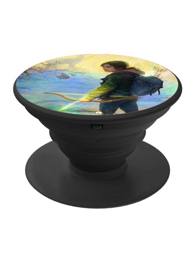 بي بي حامل هاتف على شكل مقبض أصابع منبثق بطبعة رسومات كرتونية متعدد الألوان - Image 1