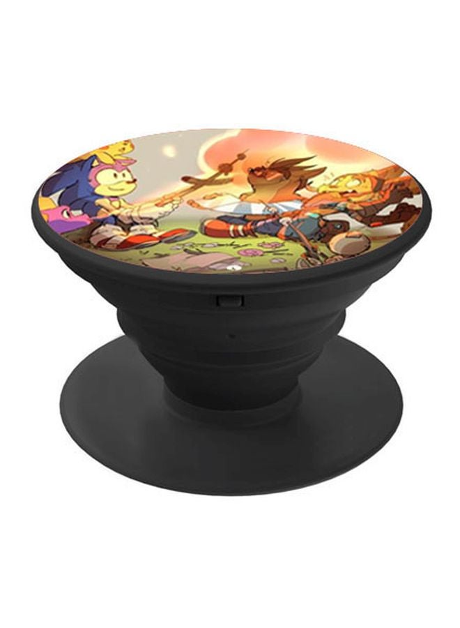BP Cartoon Printed Pop Up Finger Grip Phone Holder Multicolour - Image 1
