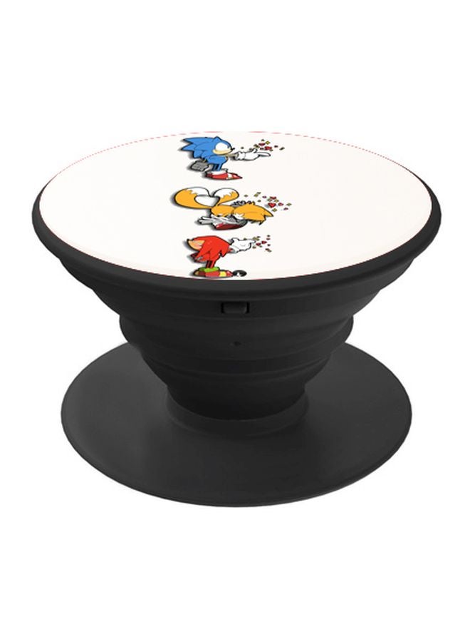 BP Printed Pop Socket White/Blue/Yellow - Image 1