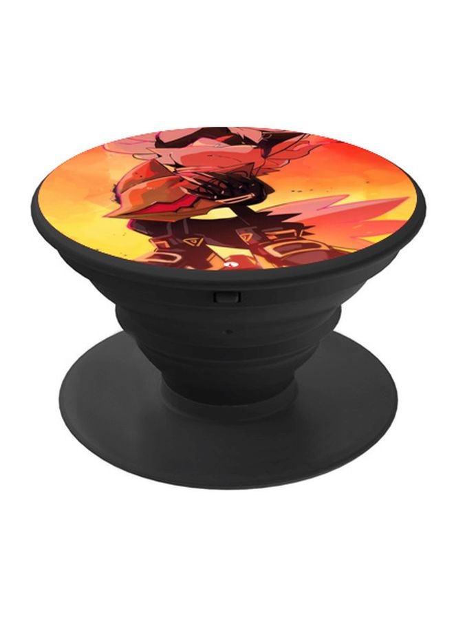 BP Printed Pop Socket Red/Yellow/Black - Image 1