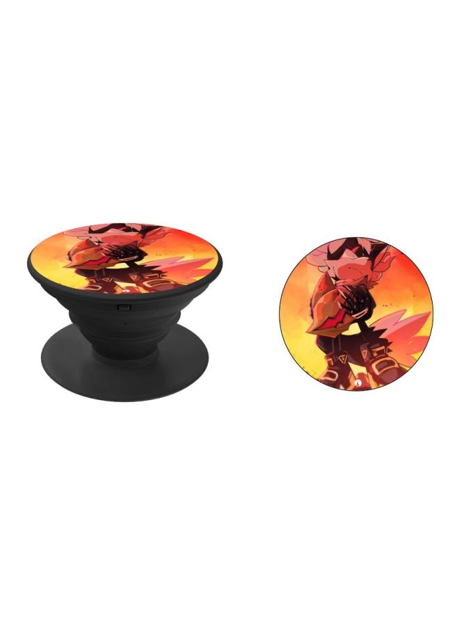 BP Printed Pop Socket Red/Yellow/Black - Image 2