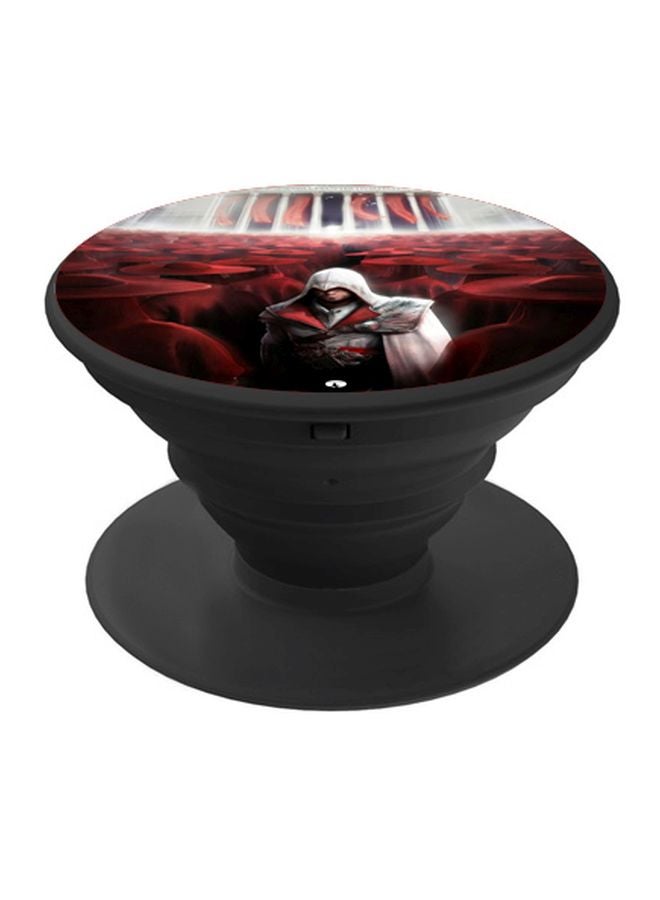 BP Cartoon Printed Pop Up Finger Grip Phone Holder Black/Red/White - Image 1