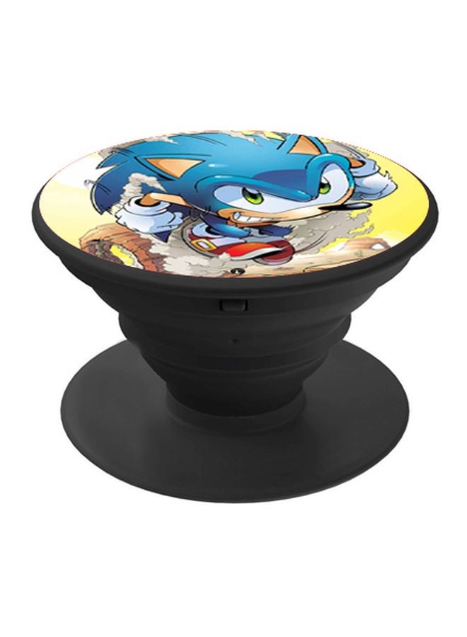 BP Cartoon Printed Pop Up Finger Grip Phone Holder Yellow/Blue/Red - Image 1