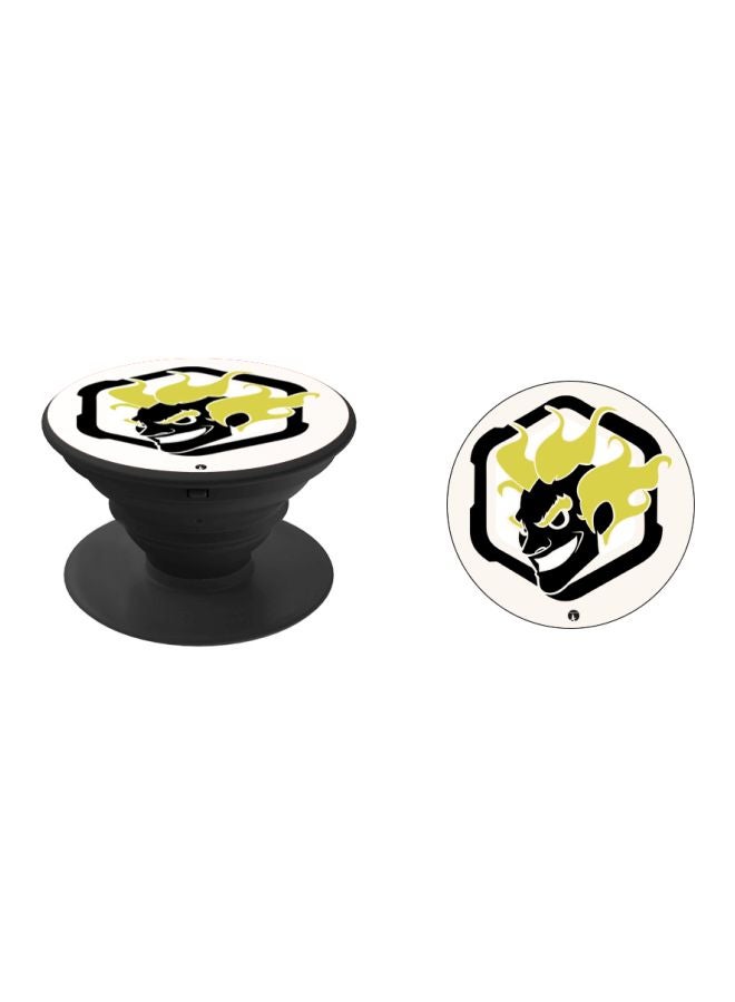 BP Printed Pop Socket Black/White/Yellow - Image 2