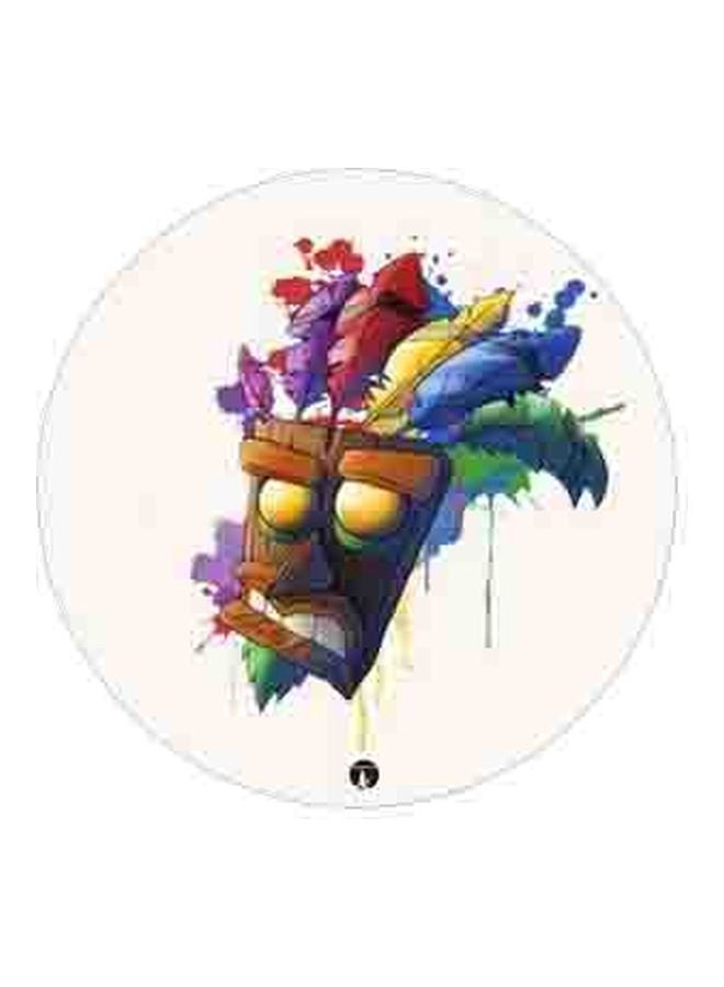 BP Printed Pop Up Finger Grip Phone Holder White/Blue/Green - Image 2