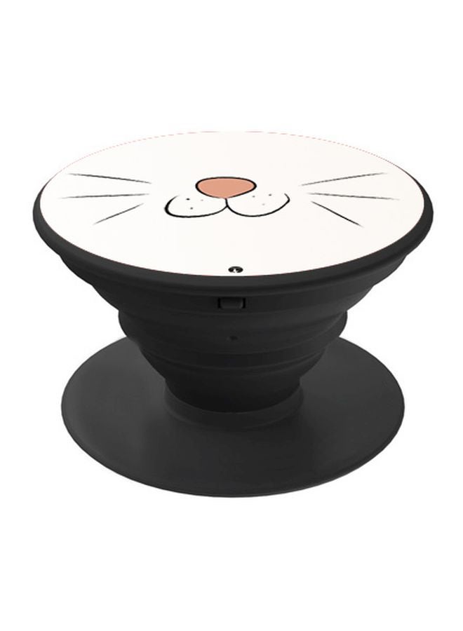 BP Printed Pop Socket White/Brown/Black - Image 1