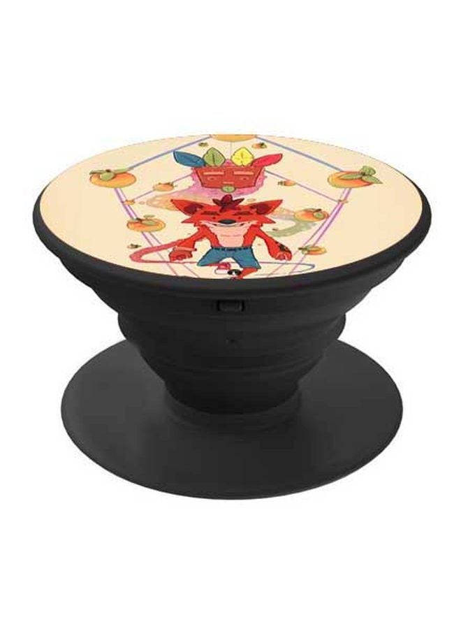 BP Printed Pop Socket Beige/Red/Blue - Image 1