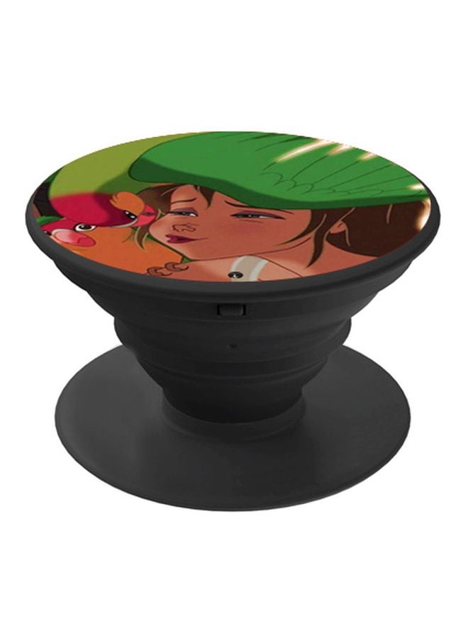 BP Printed Pop Socket Green/Brown/Pink - Image 1