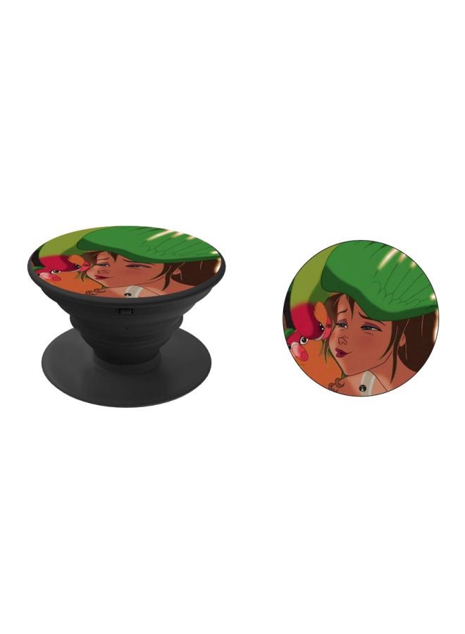 BP Printed Pop Socket Green/Brown/Pink - Image 2