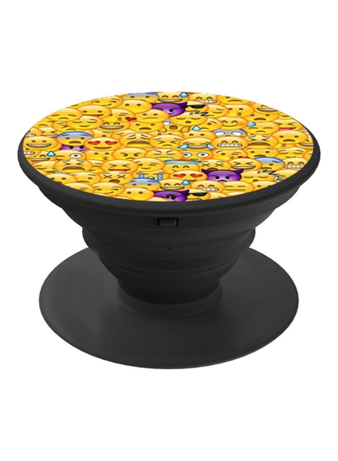 BP Printed Pop Socket Yellow/Purple/Black - Image 1