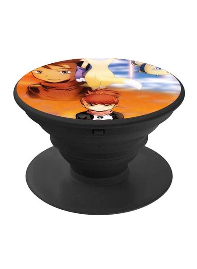BP Printed Pop Socket Black/Brown/Blue - Image 1